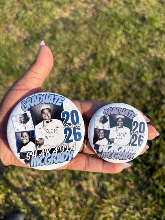 Custom Grad Photo Buttons