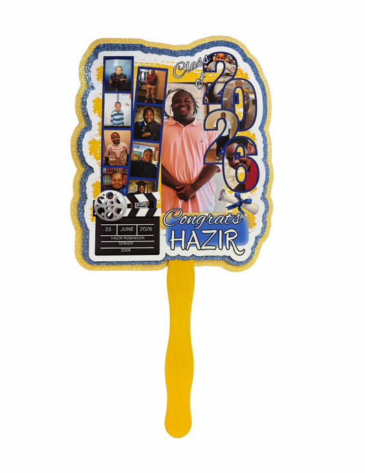 Custom Graduation Keepsake Fan